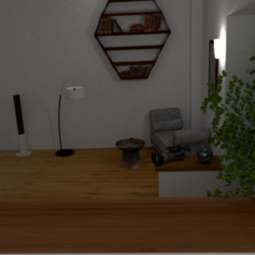 Simple Room Scene 3d model