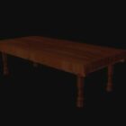 Tavolino rettangolare in legno