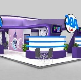 Decor Of Exhibition Stand 3d model