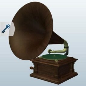 Victor Phonograph-Gerät 3D-Modell
