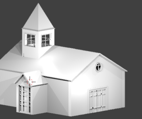 Nuenen 건물의 예배당 3d 모델