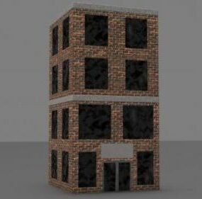 Brick Building 3d model