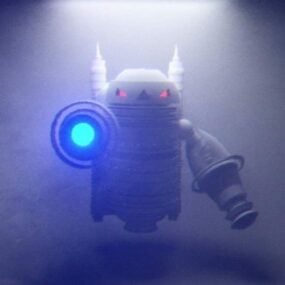 Sci-fi Droid Robot 3d-modell