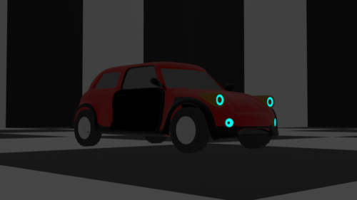 Lowpoly Electrical Car