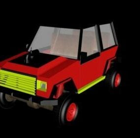 Lowpoly Jeep Car 3d model