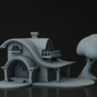 Cartoon Cute House