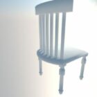 Задній крісло з дерев'яного вентилятора