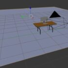 Jednoduchý design stolu