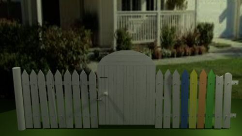 Wooden Fence Home