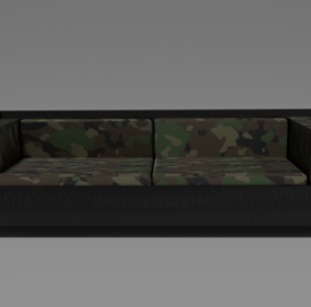 3д модель дивана с узором поверхности