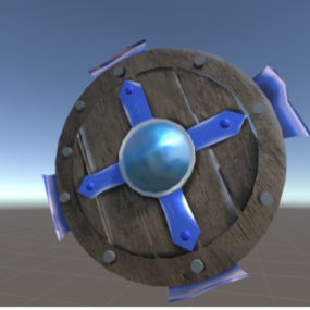Medieval Sword With Shield 3d model
