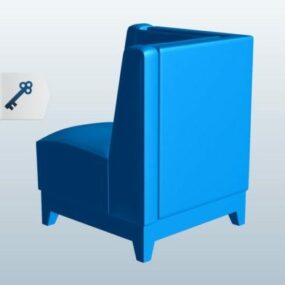 Chaise d'angle simple modèle 3D