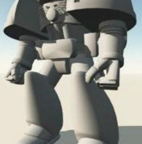 Male Humanoid Robot 3d model
