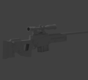 Groza Rifle Machine Gun 3d model