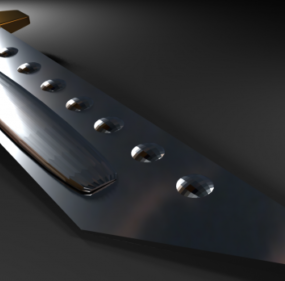 Épée à grande plaque modèle 3D