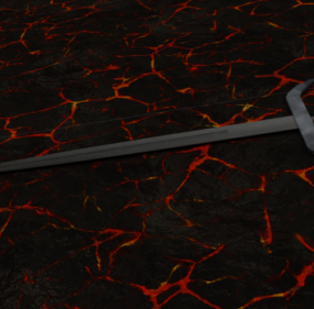 Magic Sword Cartoon Weapon 3d model