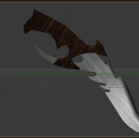 Knife Carved 3d model
