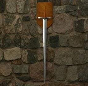 Model 3d Game Pedhang Orc Sword