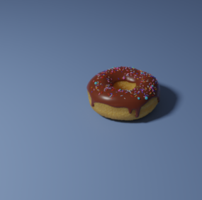 Home Donut Food 3d-modell