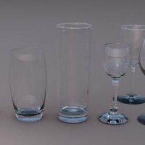 Kitchen Glasses 3d model