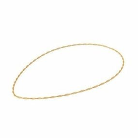 Necklace Golden Jewelry V1 3d model
