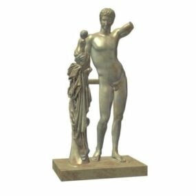 3д модель греческой статуи