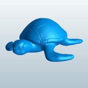 Druckbares 3D-Modell einer Meeresschildkröte