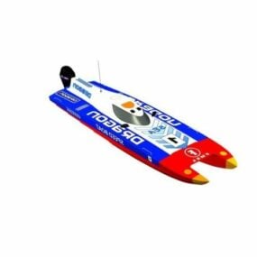 Speed ​​Boat Racing Style 3D-malli