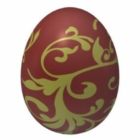 Dekorativní 3D model velikonočního vajíčka