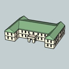 مدل سه بعدی خانه دولتی رایج