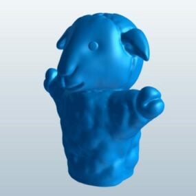 Ovce Lowpoly 3D model zvířete