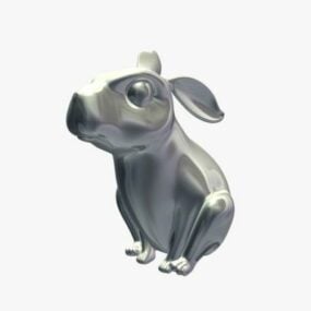 Figurina di coniglio modello 3d