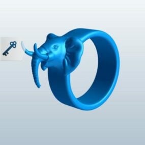 דגם תלת מימד של טבעת פיל