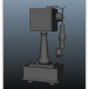 Vintage Dial Phone 3d-modell