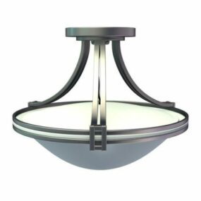 Ceiling Fixture Round Shade 3d model