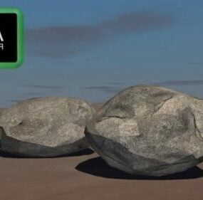 Modello 3d delle pietre naturali