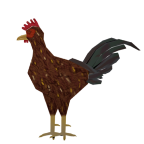 3д модель курицы-самца