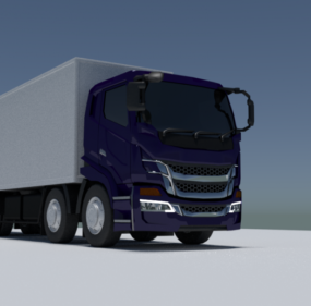 Modern Box Truck 3d model