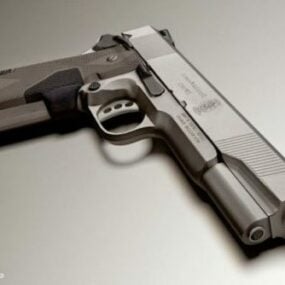 3д модель пистолета Acp Smith Gun