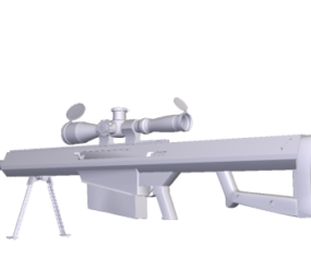Barrett M95 Gun 3d malli