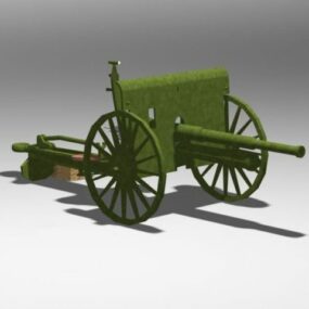ロシアの師団砲3Dモデル