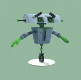 Robotic Arm On Stand 3d model