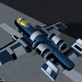 Mô hình 3d động cơ máy bay xuyên tâm