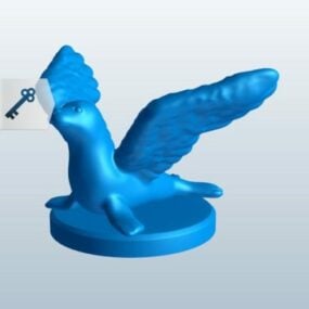ختم الحيوان مع أجنحة نموذج ثلاثي الأبعاد قابل للطباعة