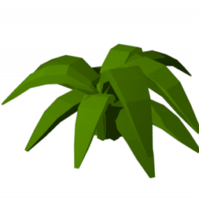 Simple Fern Green Plant 3d model