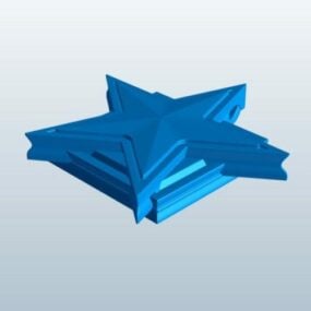 Sternförmiges dekoratives 3D-Modell