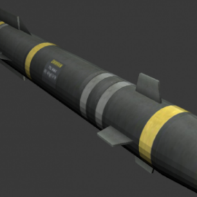 דגם AGM-114 Rocket 3D