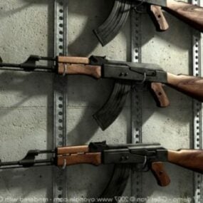Kolekcja broni Ak-47 Model 3D