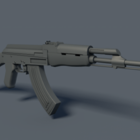 Ak47 Gun Russian Riffle 3d-modell