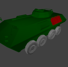 Model 3D czołgu Scifi